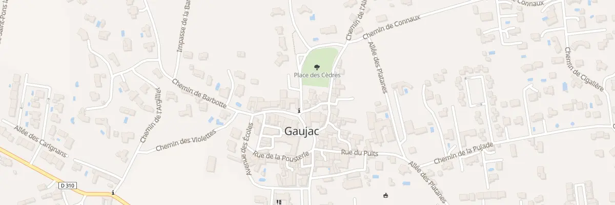 Plan du 5005 Le Village à Gaujac