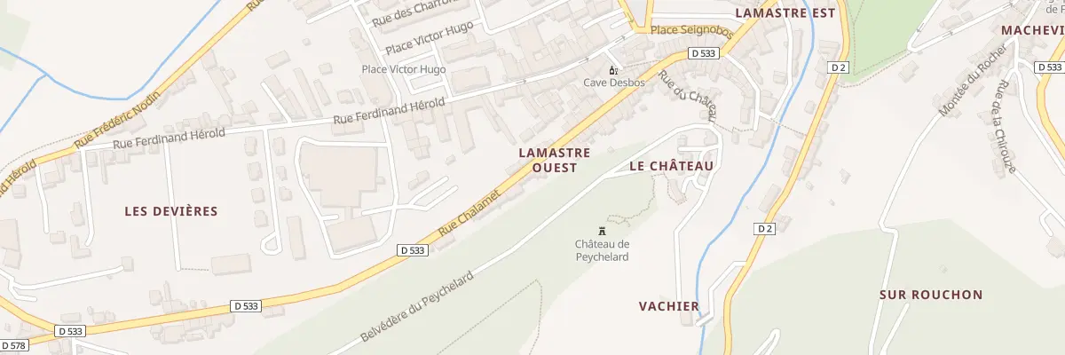 Plan du 47 Rue Chalamet à Lamastre