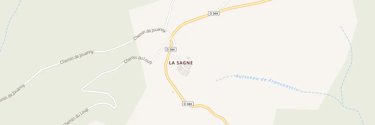 Plan du 5584 La Sagne à Pranles