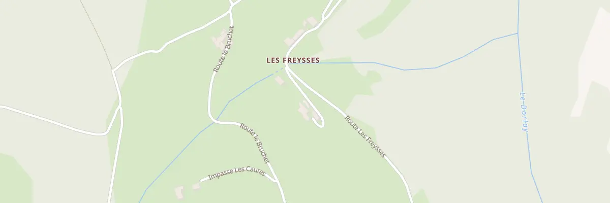 Plan du 143 Les Freysses à Doizieux