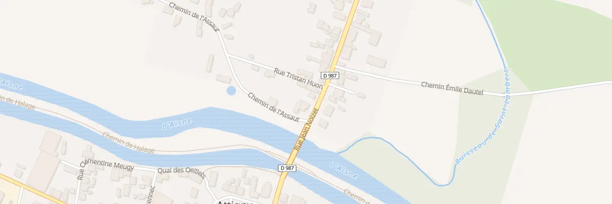 Plan du 1 Av Jean Jaures à Attigny