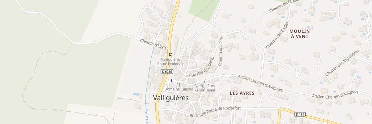 Plan du 5042 Qua Le Chateau à Valliguières