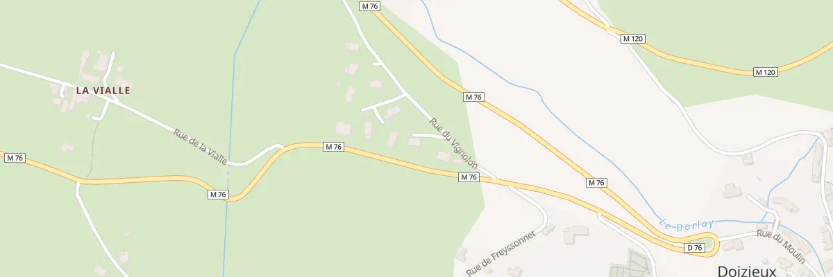 Plan du 79 Rue du Vignolon à Doizieux