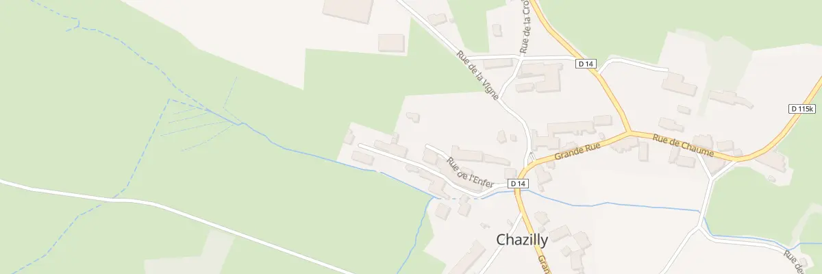 Plan du 12 Rue de l’Enfer à Chazilly