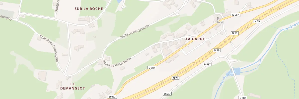 Plan du 5057F La Garde à Navour-sur-Grosne