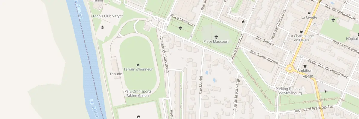 Plan du 7 Pl Maucourt à Vitry-le-François