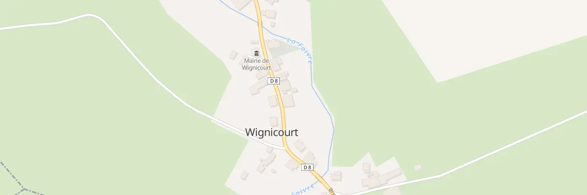Plan du 9 Rue Grande Rue à Wignicourt
