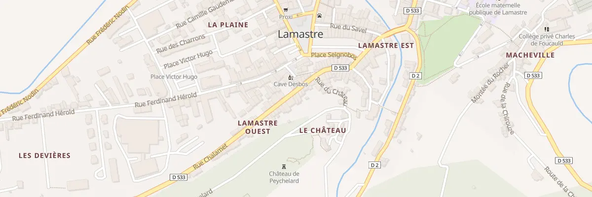 Plan du 17 Rue Chalamet à Lamastre
