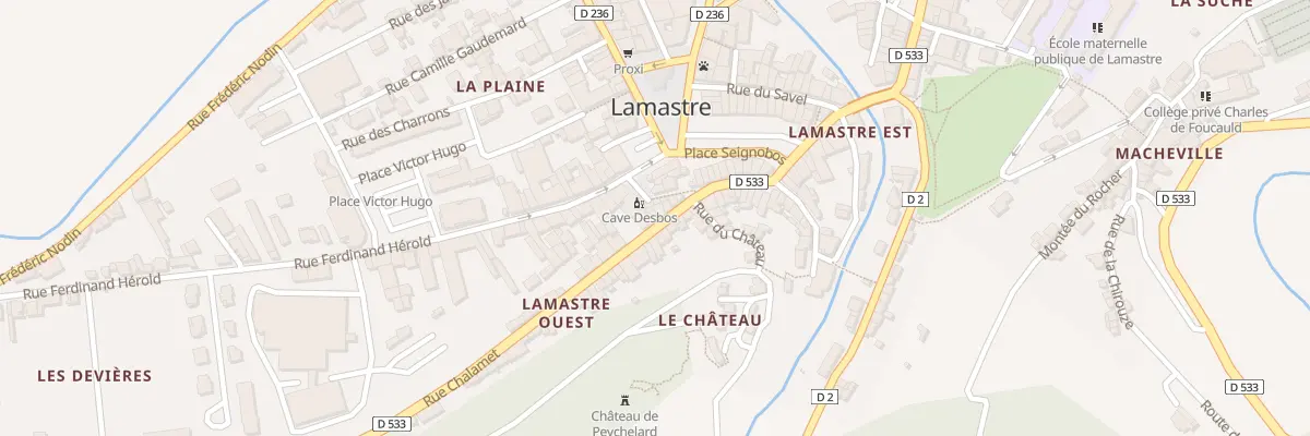 Plan du 12 Rue Chalamet à Lamastre