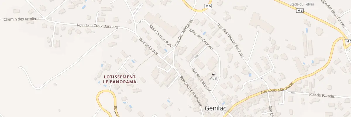 Plan du 14 Rue des Verchères à Genilac