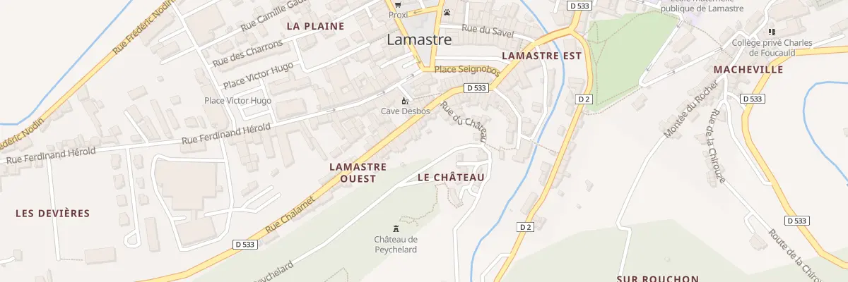 Plan du 19 Rue Chalamet à Lamastre