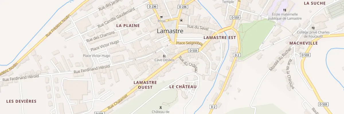 Plan du 6 Rue Chalamet à Lamastre
