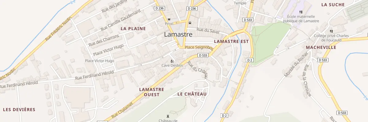 Plan du 2 Rue Chalamet à Lamastre