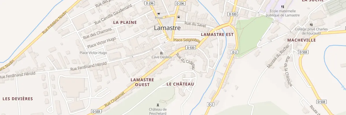 Plan du 5 Rue Chalamet à Lamastre