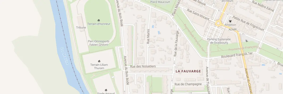 Plan du 9 Rue Marini à Vitry-le-François
