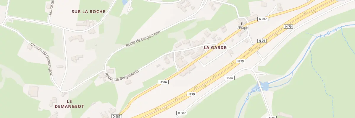 Plan du 5058 La Garde à Navour-sur-Grosne