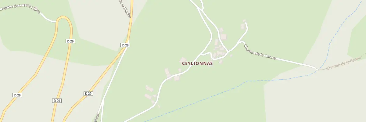 Plan du 790 Rte de Celylionnas à Burdignes