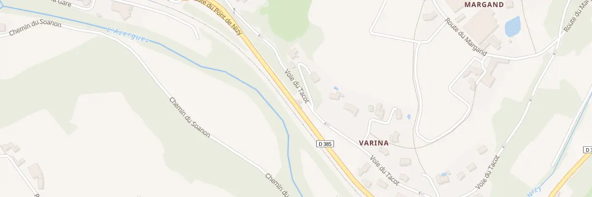 Plan du 671 Voie du Tacot à Légny