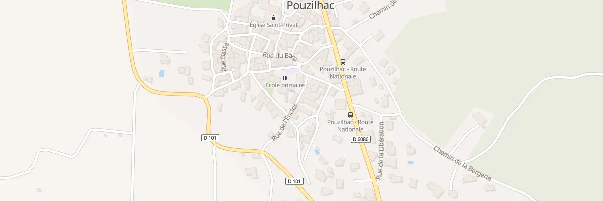 Plan du 5200 Rue de l’Enclos à Pouzilhac