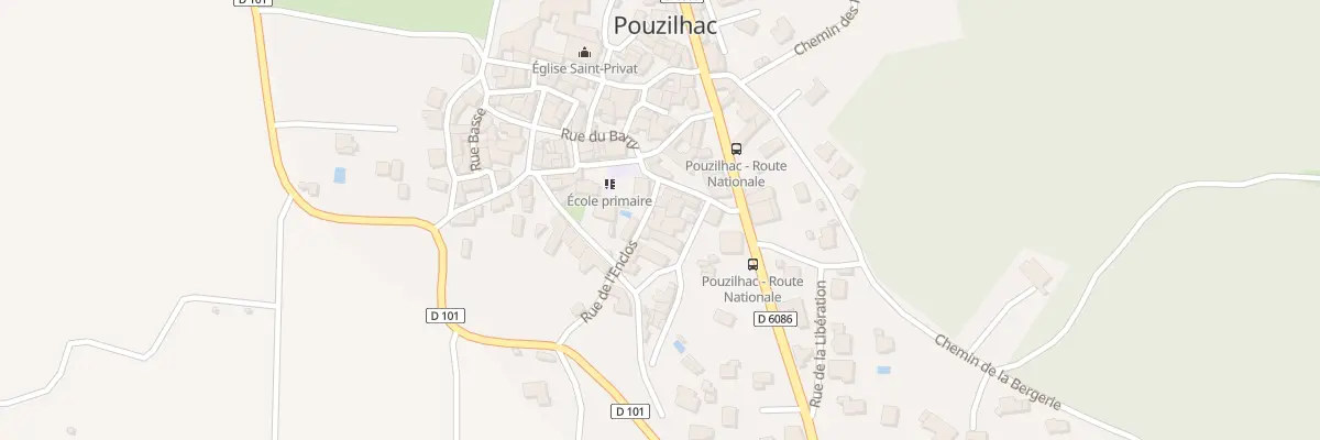 Plan du 5058 Rue de l’Enclos à Pouzilhac