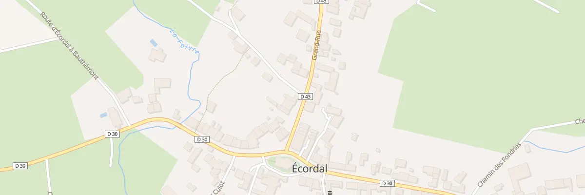 Plan du 15 Rue Grand Rue à Écordal