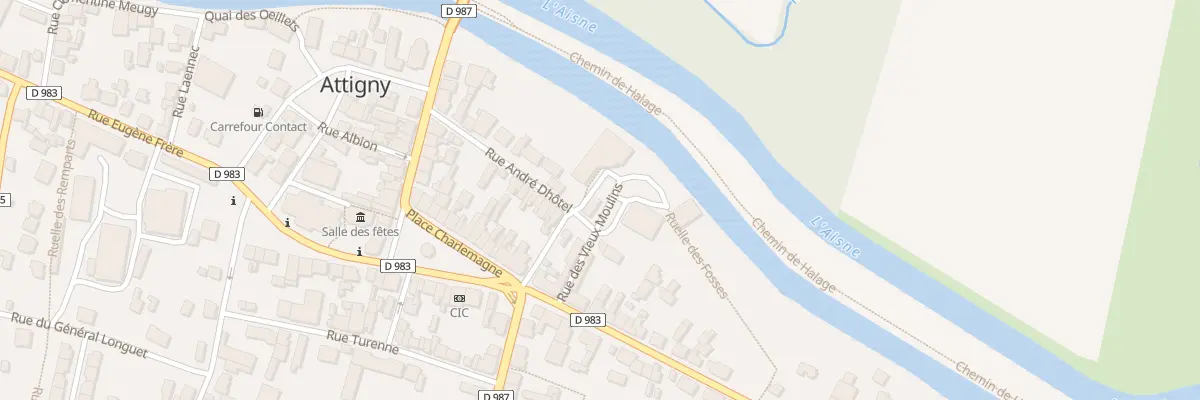 Plan du 7 Rue des Vieux Moulins à Attigny