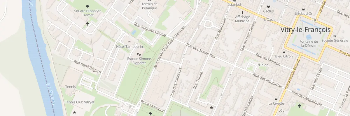 Plan du 3 Rue des Tanneurs à Vitry-le-François