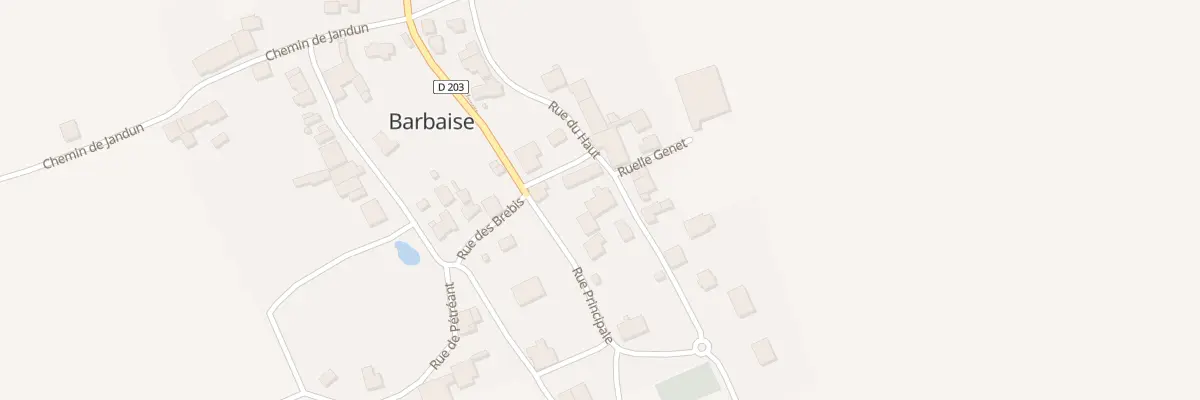 Plan du 6 Rue Haut à Barbaise