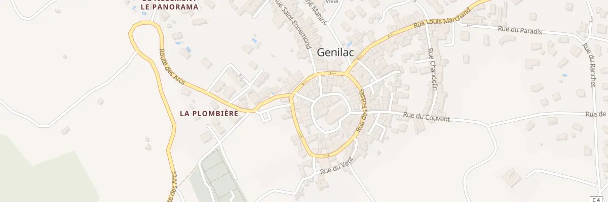 Plan du 15 Imp de l’Eglise à Genilac