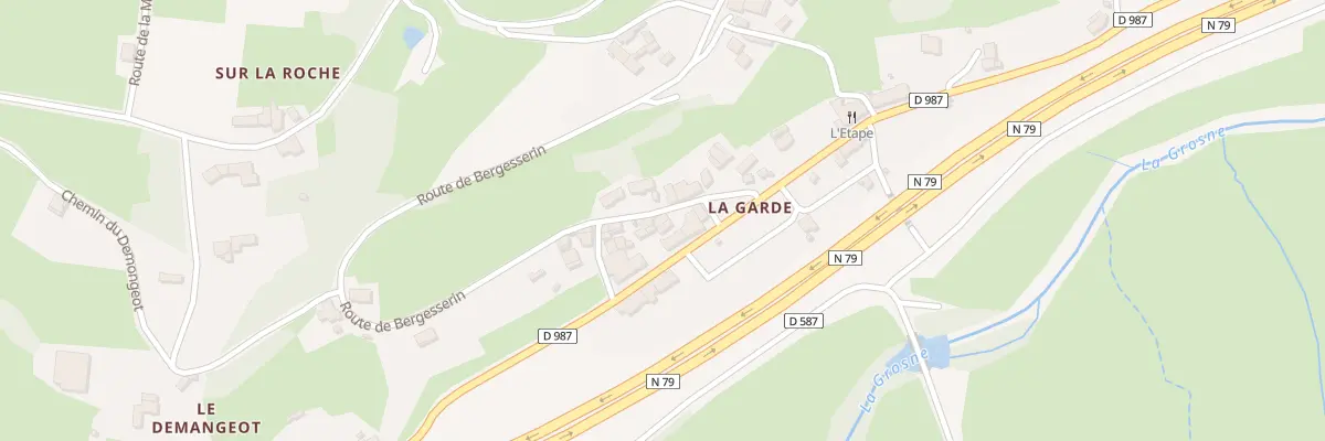 Plan du 5062 La Garde à Navour-sur-Grosne