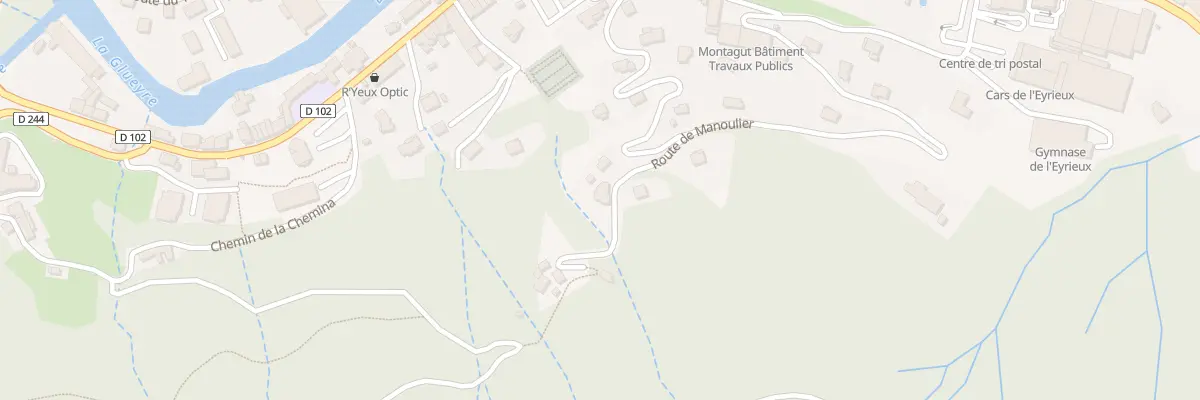 Plan du 810 Rte de Manoulier à Saint-Sauveur-de-Montagut