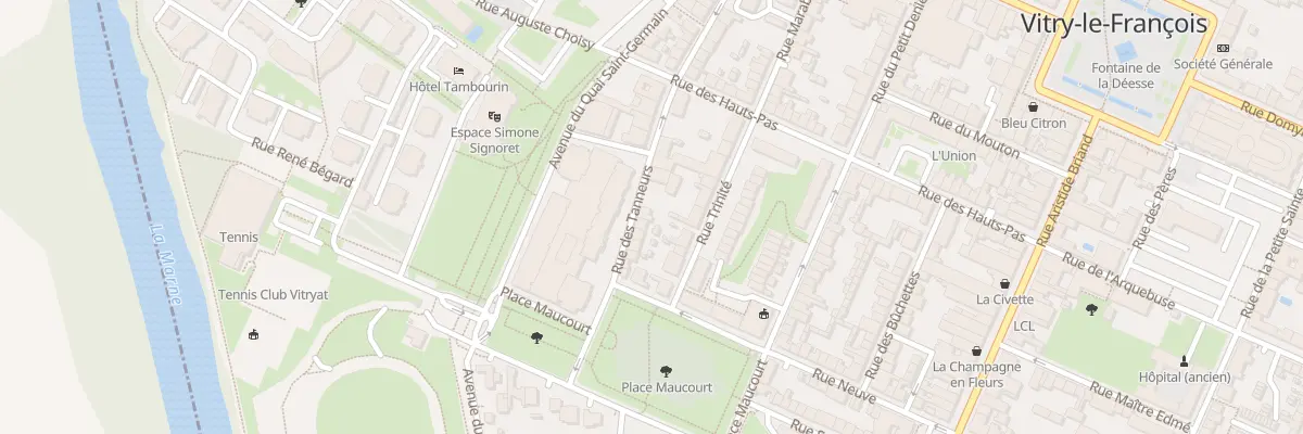 Plan du 12 Rue des Tanneurs à Vitry-le-François