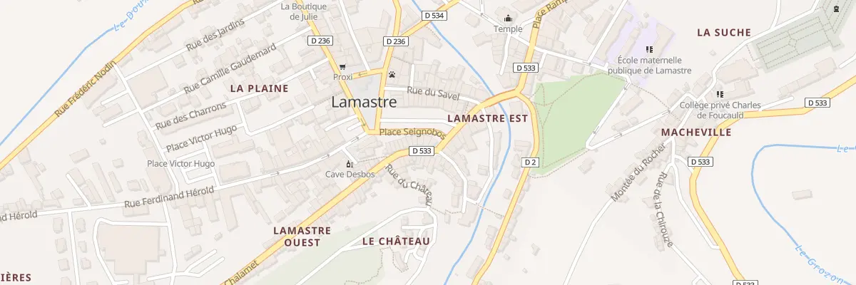 Plan du 4 Rue Ferdinand Charras à Lamastre
