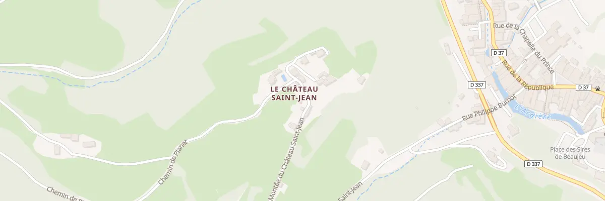 Plan du 699 Rte du Château Saint Jean à Beaujeu