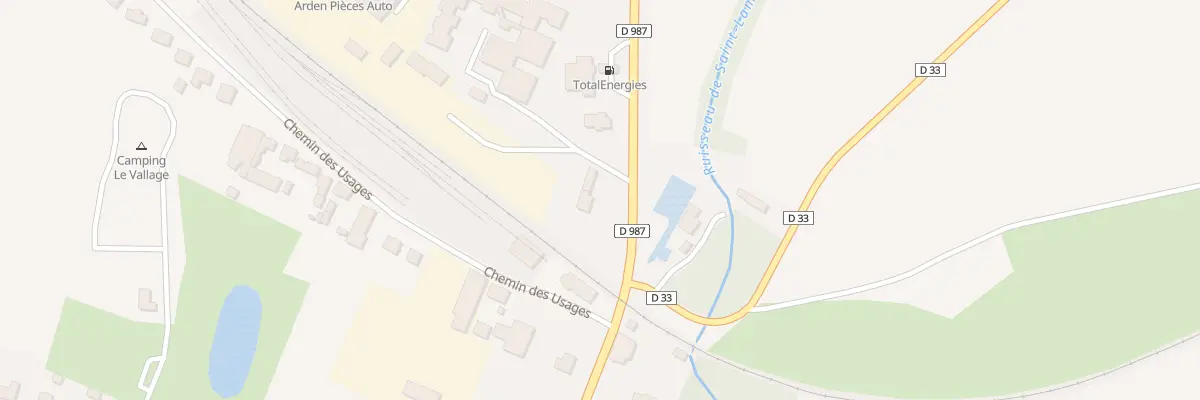 Plan du 1 Rte de Charbogne à Attigny