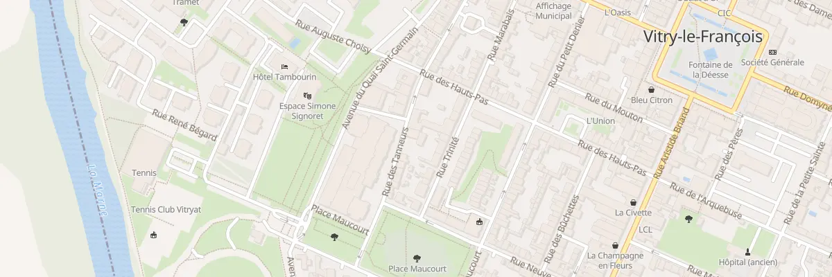 Plan du 16 Rue des Tanneurs à Vitry-le-François