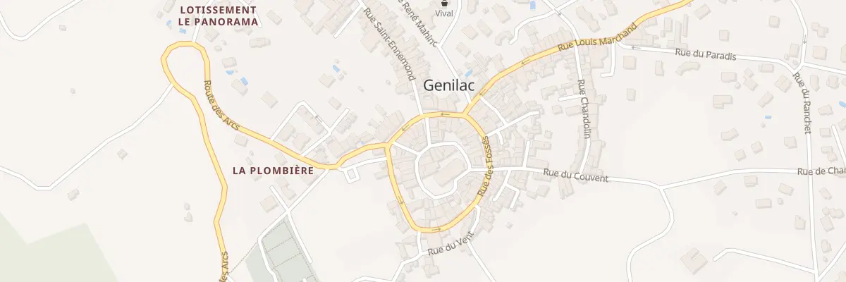 Plan du 57 Rue de l’Eglise à Genilac