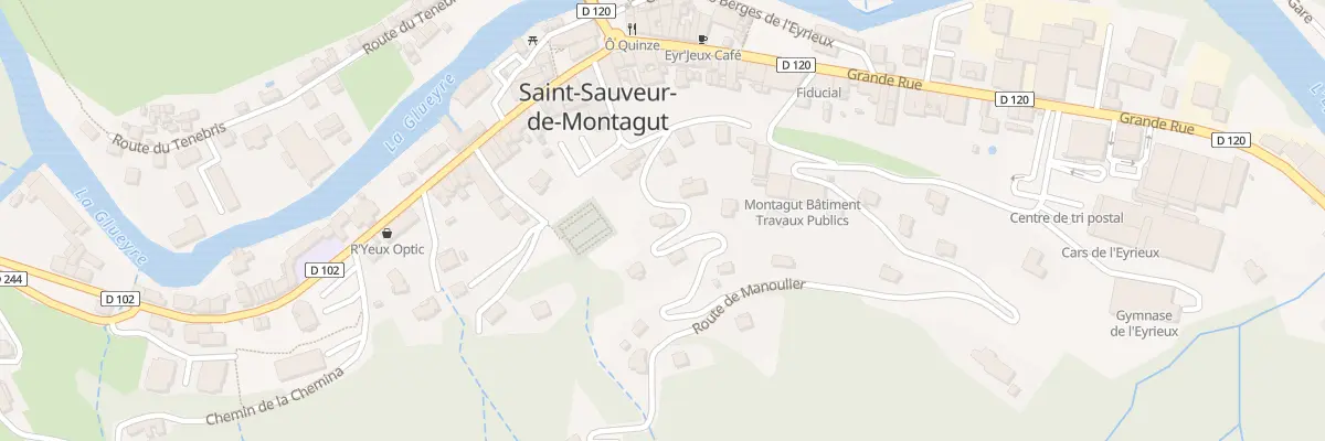 Plan du 160 Mte des Lauzes à Saint-Sauveur-de-Montagut
