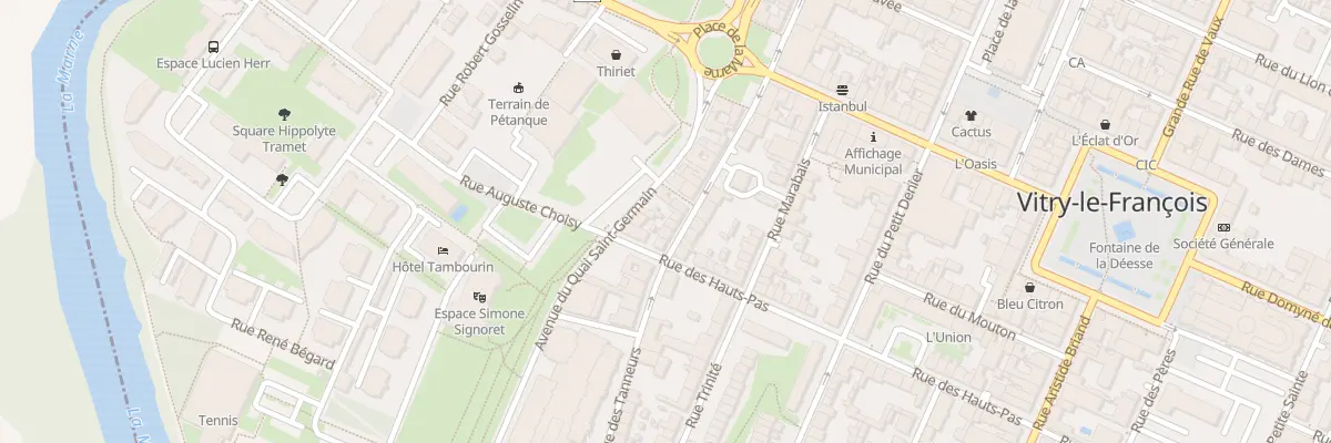 Plan du 13 Rue des Tanneurs à Vitry-le-François
