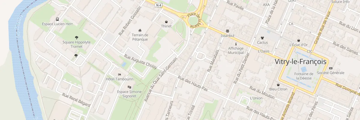 Plan du 14 Av du Quai Saint-Germain à Vitry-le-François
