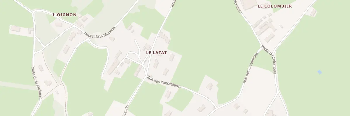 Plan du 5155F Le Latat à Navour-sur-Grosne