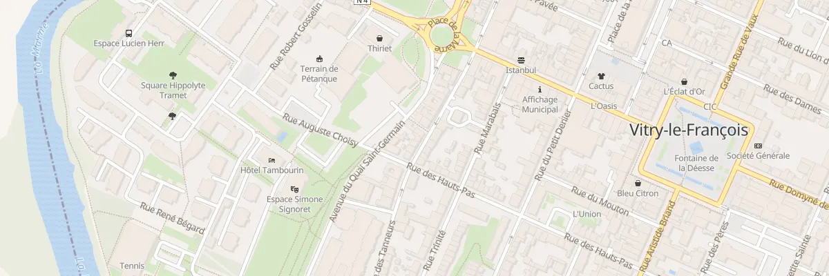 Plan du 15 Rue des Tanneurs à Vitry-le-François
