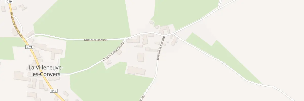 Plan du 5022 La Barrette à La Villeneuve-les-Convers