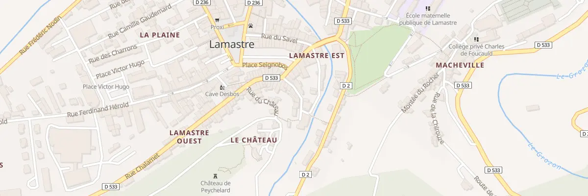 Plan du 13 Rue Prosper Chambron à Lamastre
