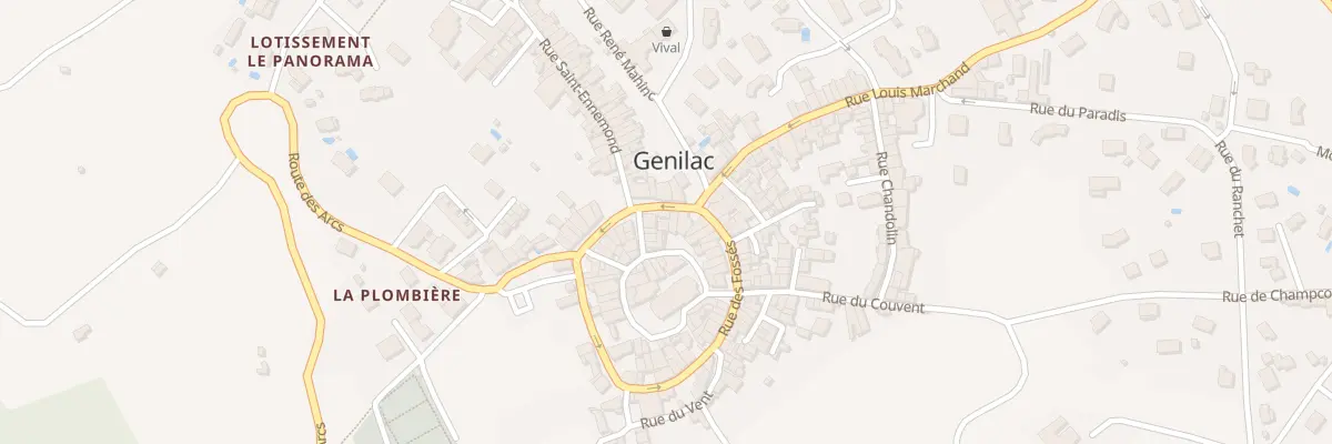 Plan du 12 Rue Ravez à Genilac