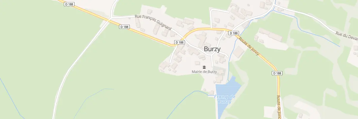 Plan du 5009A Au Bourg à Burzy