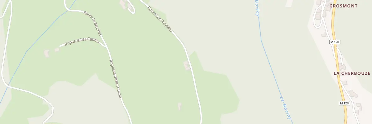Plan du 806 Les Freysses à Doizieux