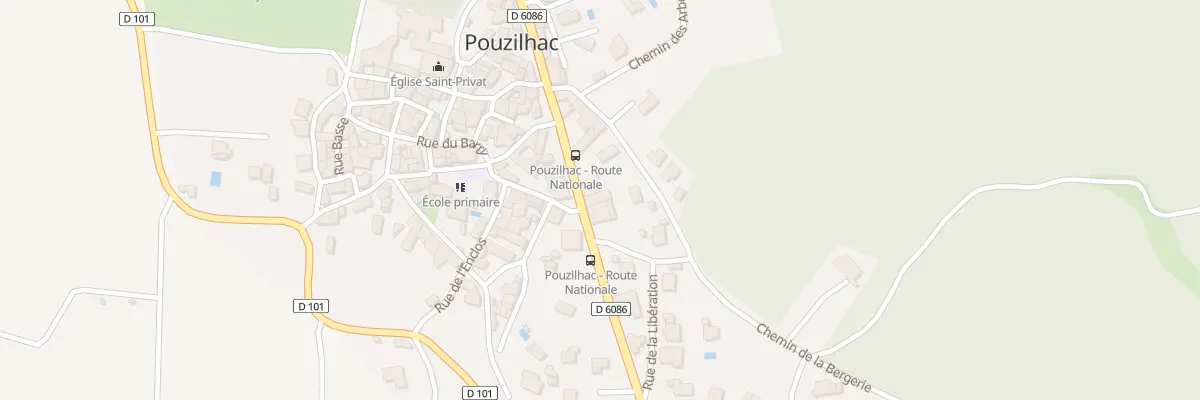 Plan du 14 Rte de Lyon à Pouzilhac