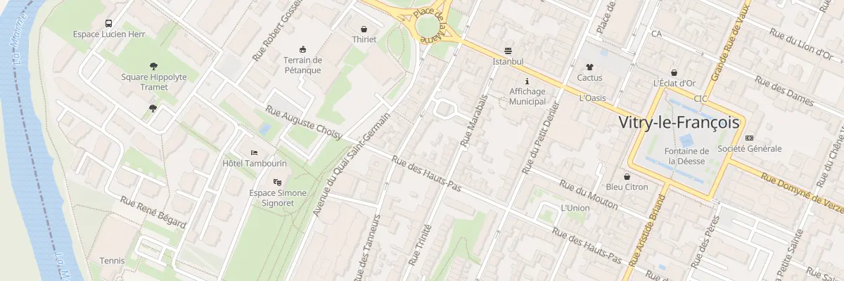 Plan du 28 Rue des Tanneurs à Vitry-le-François