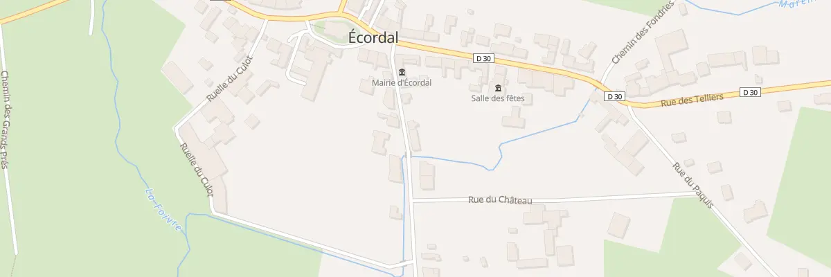 Plan du 7 Rue de la Ferrière à Écordal